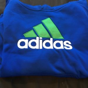 Boys royal blue Adidas hoodie in size 10/12